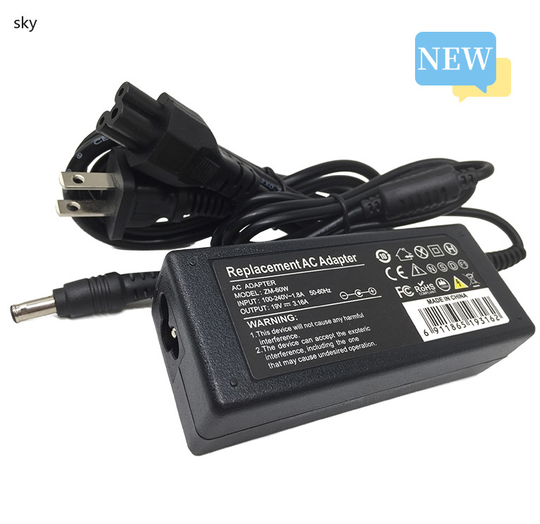 19V 3.16A Power Laptop Charger for Samsung NP300E5A NP305E5A