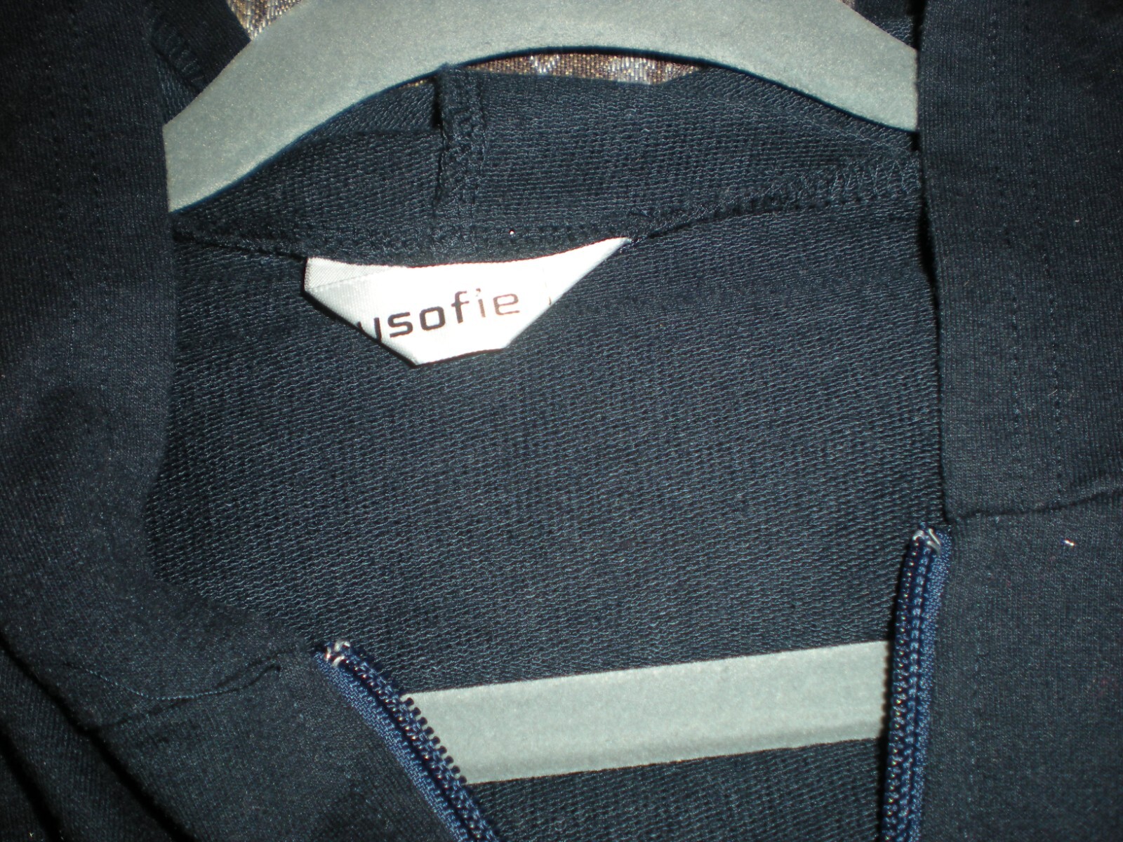 Lusofie Long Front Zip Hooded Robe - Size Large (fits more like a medium)