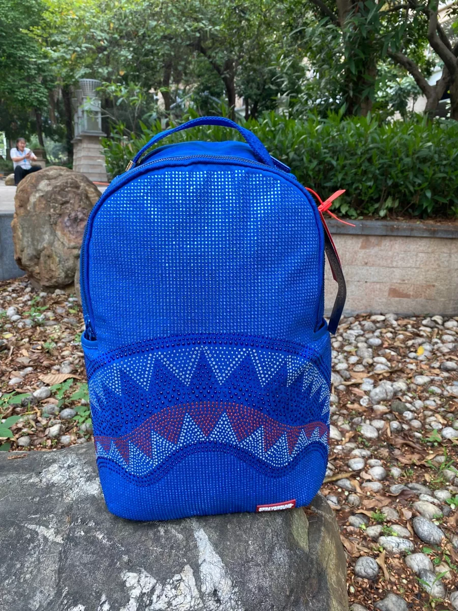 sprayground backpack blue