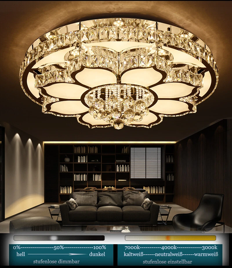 LED Deckenleuchte 3018-78cm mit Fernbedienung Lichtfarbe steuerbar dimmbar A - Bild 3 von 4