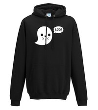 Halloween ghost cute boo hoodie Hooded Jumper Novelty Gift Adults & Kids sizes