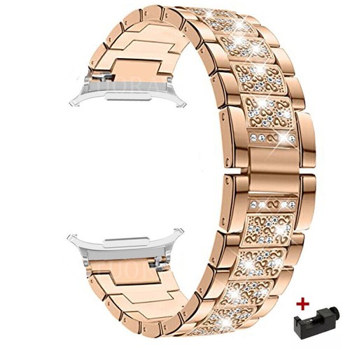 Correa de acero inoxidable de lujo con diamantes para reloj Samsung Galaxy Ultra 47 mm - Imagen 28 de 58