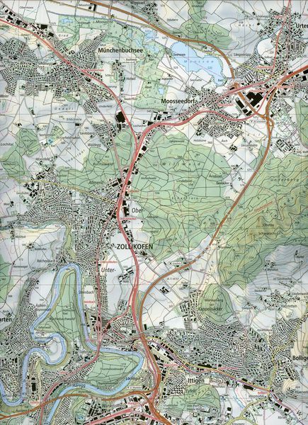 Thumbnail - Swisstopo 1 : 25 000 Bern Und Umgebung