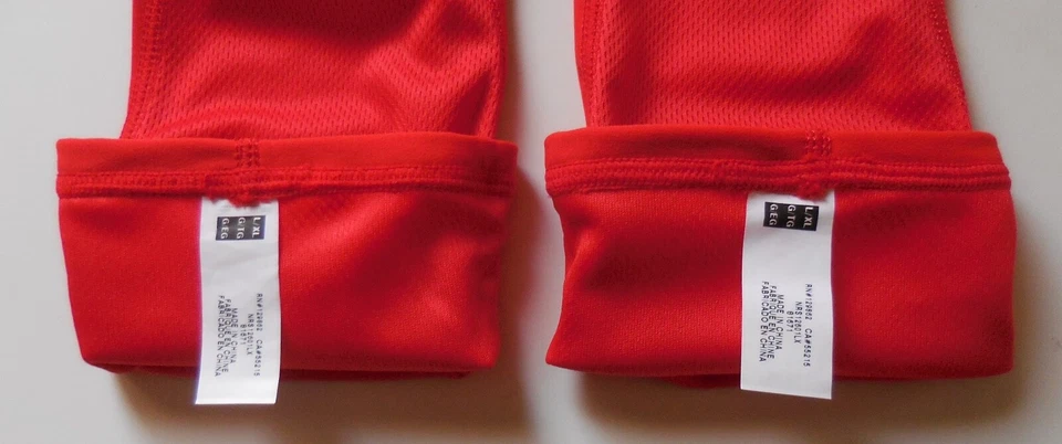 Nike Thermal Arm Warmer Sleeves Lightweight Challenge Red/Silver L/XL One Pair - Image 4 of 4