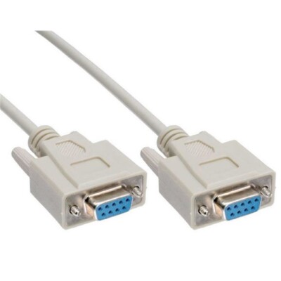 Serielles Kabel DSub 9 Buchse an DSub 9 Buchse 1,8m Kabel 9-adrig