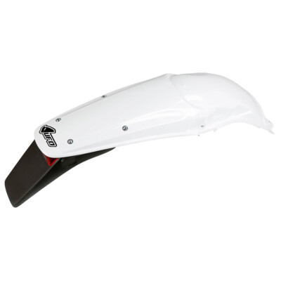 UFO Honda CR White Rear Enduro Fender With Light HO03668