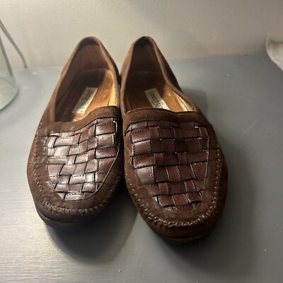 Mercanti Fiorentini Mens Dark Brown Leather Driving Loafers MF-9838A Size 11.5 M Mercanti Fiorentini Brown Driving Moccasin Loafer Men main image 4