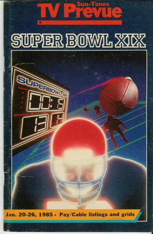 85 TV Prevue Super Bowl XIX O J Marino Montana 2nd City