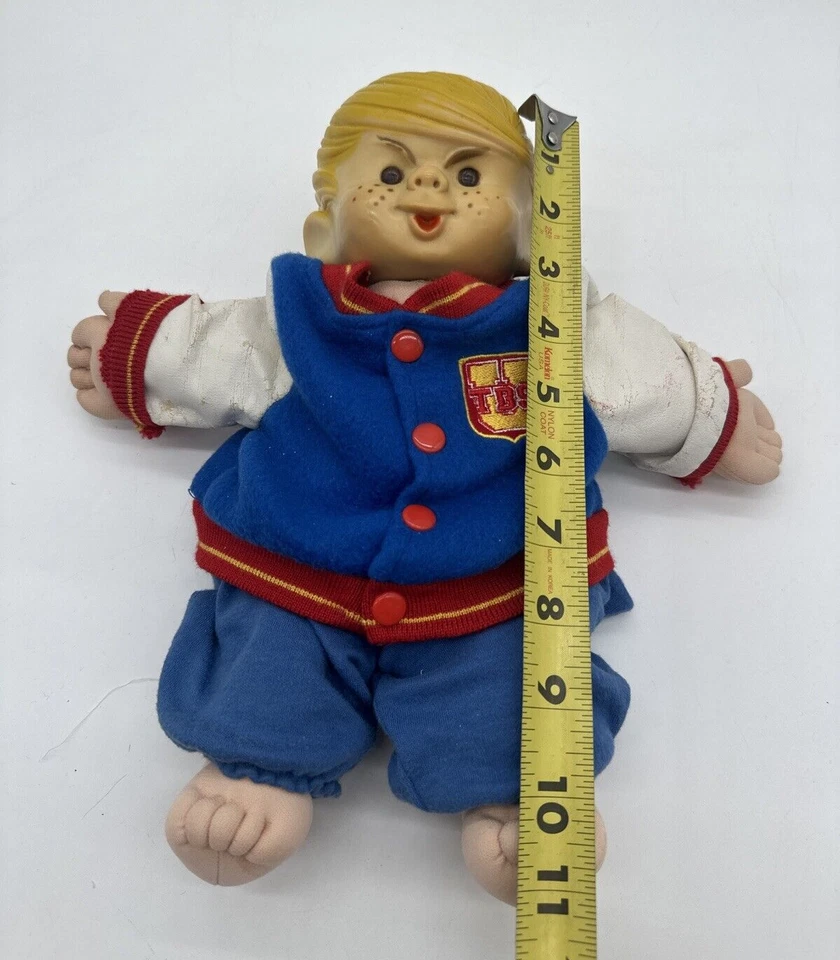 De colección ÚNICO 1958 Dennis The Menace Head On Firmado Xavier Roberts Cabbage Patch Body Foto 4 de 4