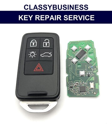 Volvo V40 S60 V60 S80 XC60 XC70 V70 2007 - 2016 5 Tasten Fernbedienung Schlüsselanhänger Gehäuse Reparatur