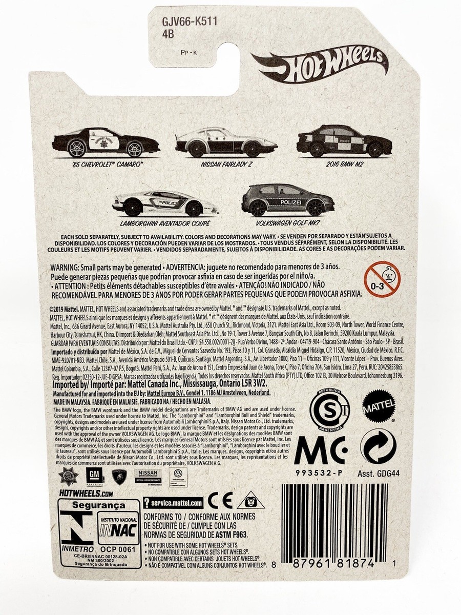 Hot Wheels 2020 Bundle Set of 5 Police Cars Chevrolet Nissan BMW Lamborghini Volkswagen : Buy Online at Best Price in KSA - Souq is now