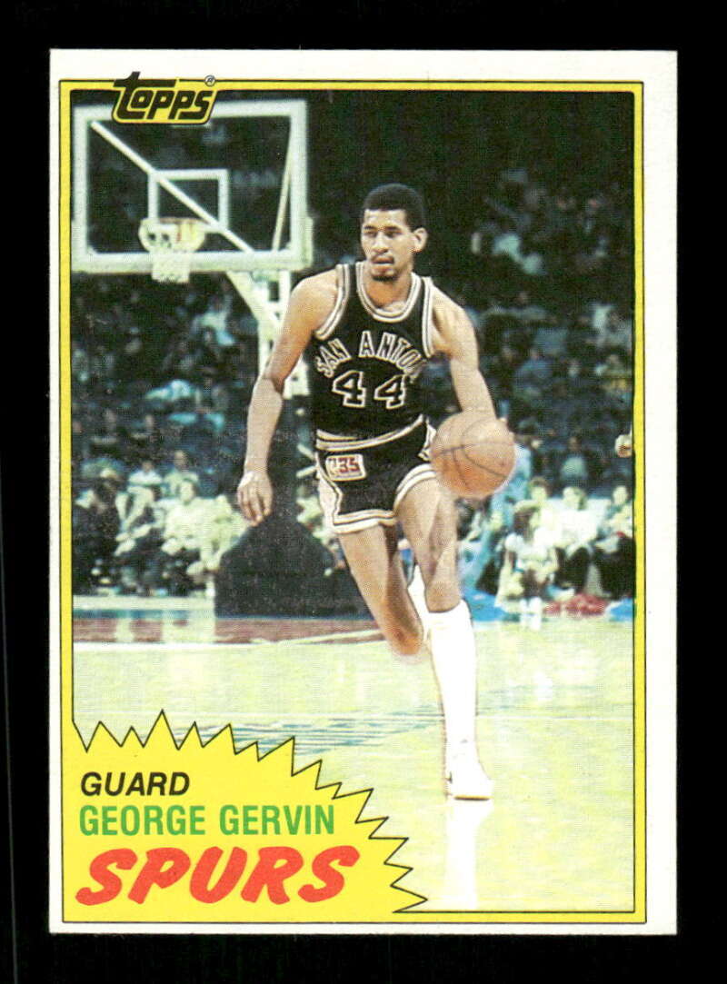 1981-82 Topps 37 George Gervin EX to EXMT 03 BXCP31