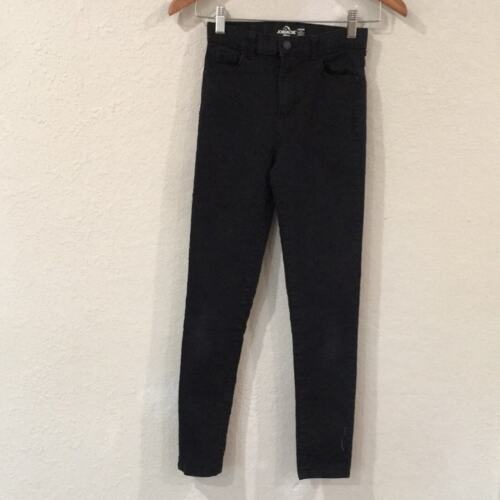 Jordache Girl Sz 14 Slim Black Skinny Jeans High Waist Adjustable