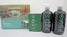 Paul Mitchell TEA TREE  Gift Set. Shampoo, Hair&Body Moisturizer, Bar Soap