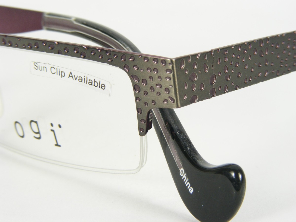 Ogi MOD. 2213 COL. 727 GREY /PURPLE EYEGLASSES GLASSES METAL FRAME