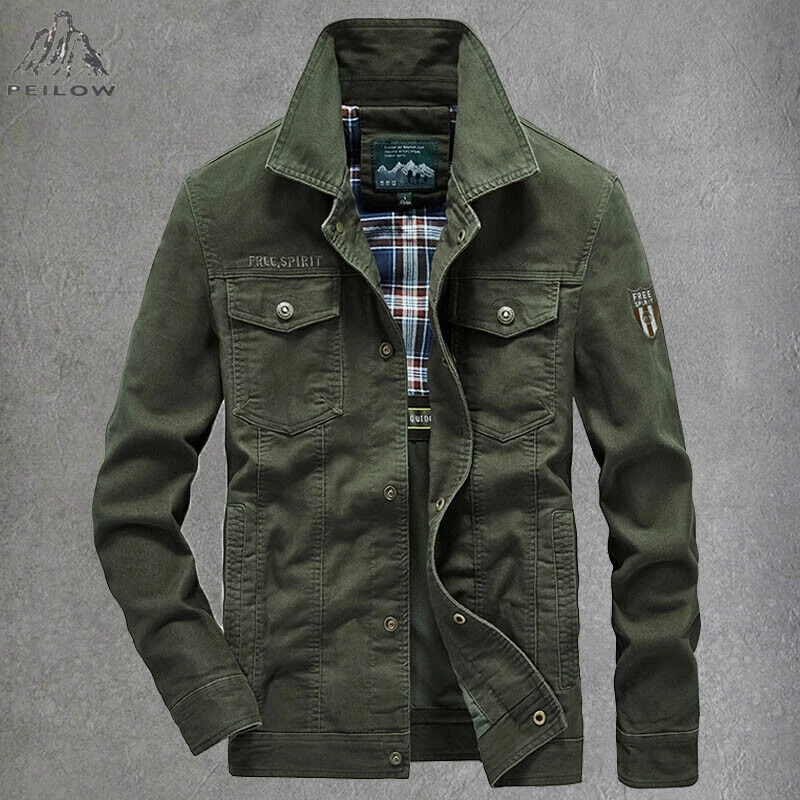 Cotton military jacket sale