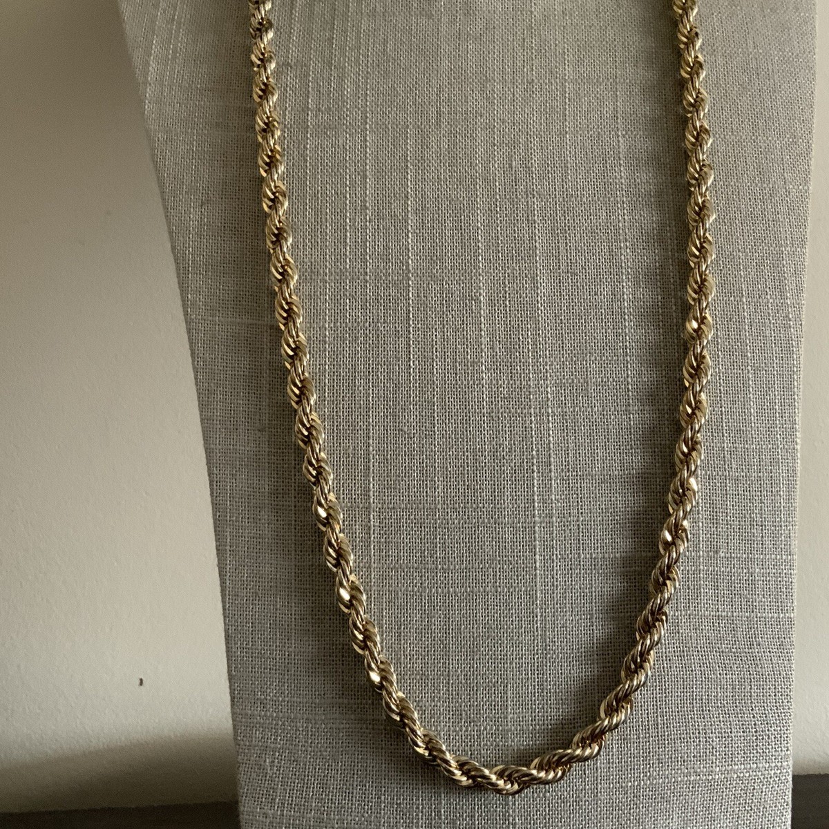 ト*ヤ様 VINTAGE CHAIN 90s Vintage 90s chunky 14k gold plated rope chain necklace | eBay