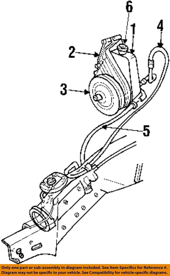 Bomba de dirección asistida usada se adapta a: Dodge Durango 1999 grado A Foto 3 de 4