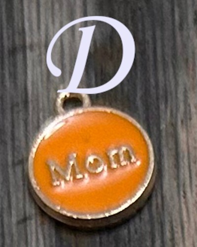 Custom Handcrafted Mom Gold Tone Keyring With Message Charms 21 Variations+More - Picture 9 of 33