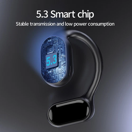 True Wireless Bone Conduction Headphones Bluetooth 5.3 Wireless Headset Earbuds - Picture 3 of 13