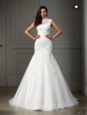 bridal gown lace dress size 12