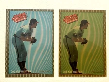 1993 NOLAN RYAN WHATABURGER REGULAR& CHAMPAGNE/GREEN TINT VARIANT! 2nd No-Hitter