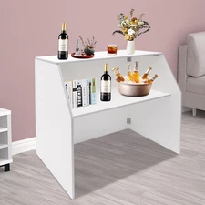 Foldable Bar Tall Portable Event Bar Commercial Portable Bar Table Portable NEW