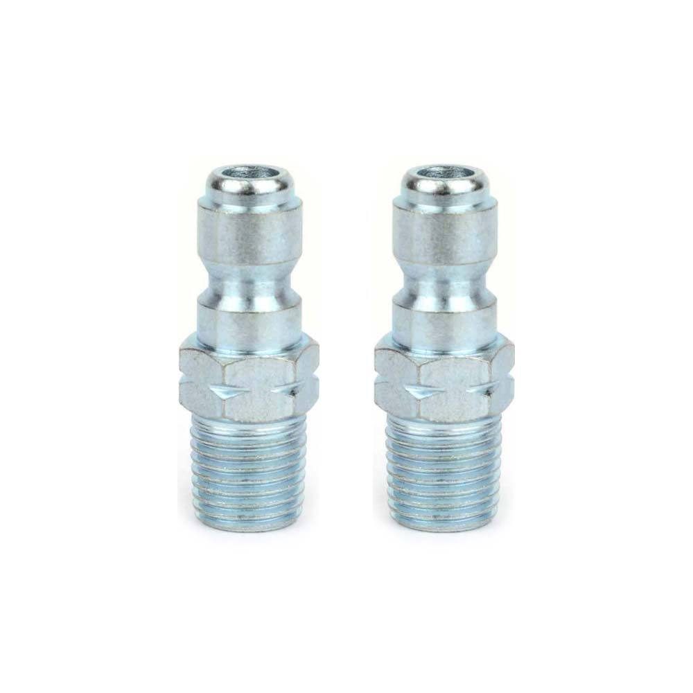 High-Pressure Washer Steel Plug 1/4 FNPT 4000 PSI 2-Pack