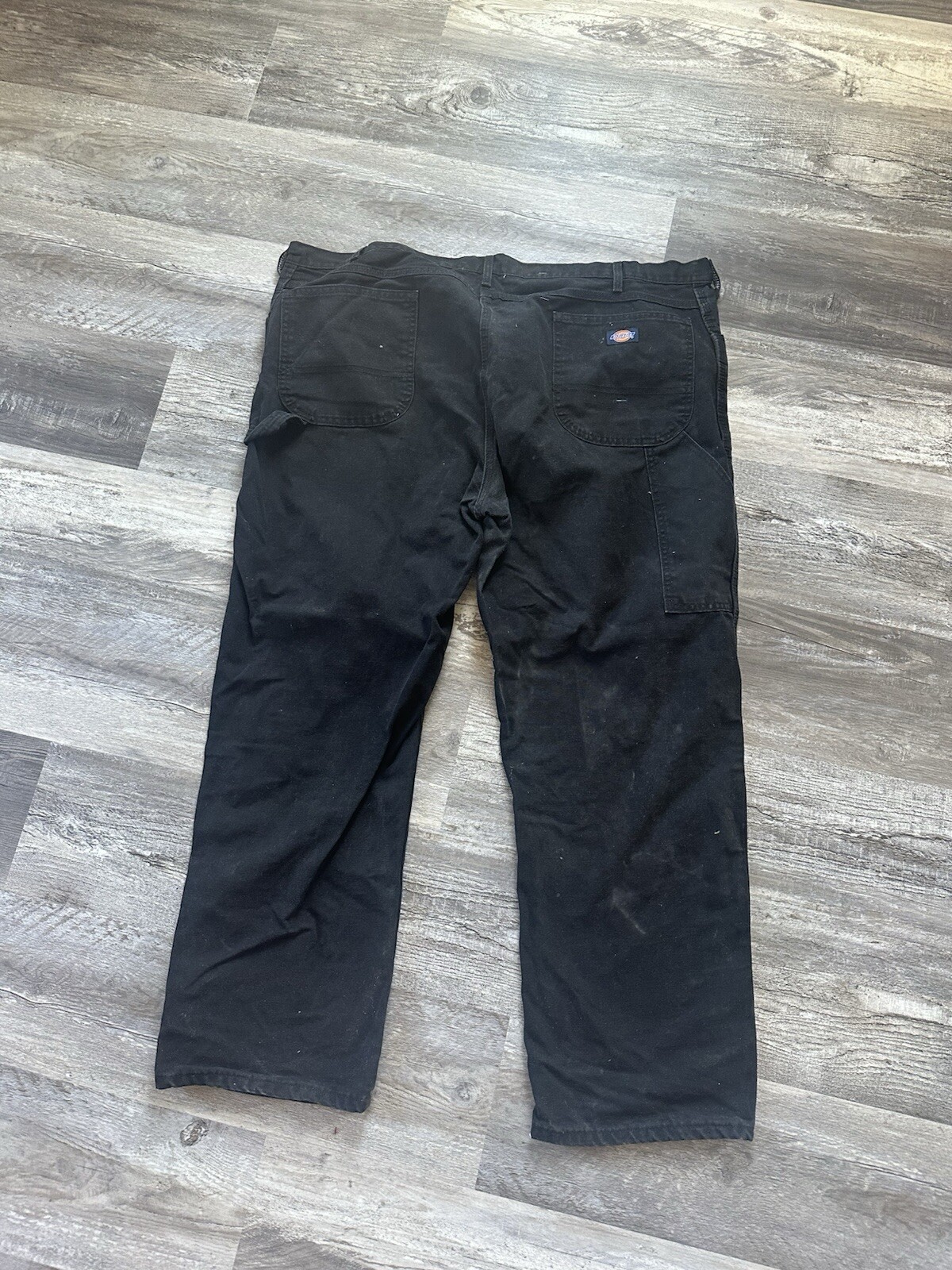 Mens 42X30 Dickies Relaxed Fit Black Duck Canvas Carpenter Work Pants