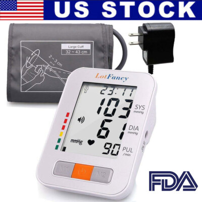 #ad Automatic Upper Arm High Blood Pressure Monitor BP Cuff Machine Meter Gauge Test $20.39