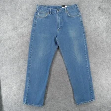 Vintage Carhartt Jeans Mens 36x30 Relaxed Fit Mid Rise Straight Light Wash USA