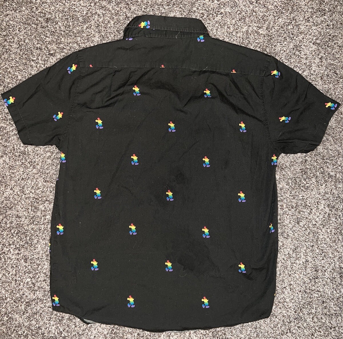 Disney Rainbow Mickey Mouse Button Down Shirt Sma… - image 2
