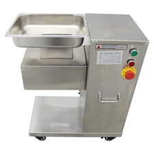 110V Commercial QE Meat Cutter Slicer Full Stainless Steel 8mm Blade 500kg/h