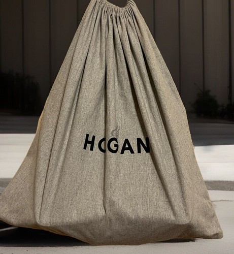 Borsa a tracolla in tela HOGAN cerniera più tasche manici in pelle nera accenti - Foto 4 di 9