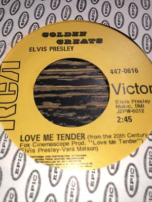 Elvis Presley love me tender RCA records 45 RPM vinyl single1a | eBay