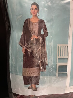 Three Pieces Unstitched Beautiful Embroidered Dress