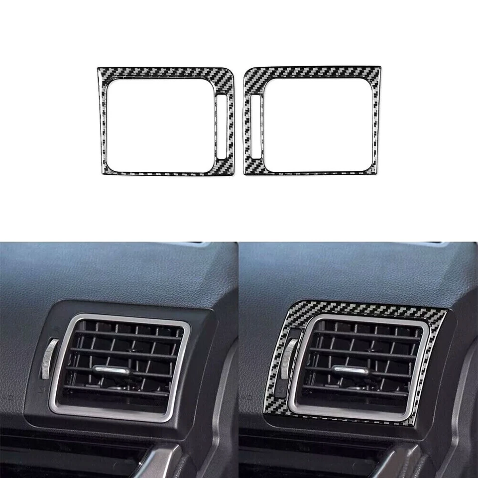 Juego de 42 piezas de cubierta interior completa de fibra de carbono real para Subaru Forester 2013-18 Foto 4 de 4