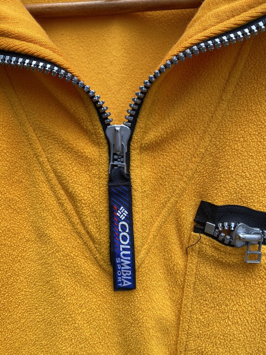 Vintage 90s Columbia Sport 1/4 Zip Fleece Pullover Jacket SZ L