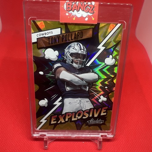 Tony Pollard [Gold] #18 2023 Panini Absolute Explosive card