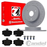 Zimmermann Sport Bremsscheiben 280Mm + BelÄGe Vorne Passend FüR Smart 451 Fortwo