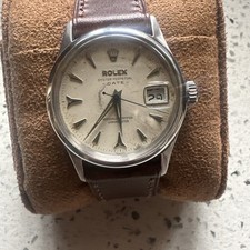 BEAUTIFUL ROLEX OYSTER PERPETUAL DATE CHRONOMETER WATCH AUTO Ref: 6518 Circ 1954