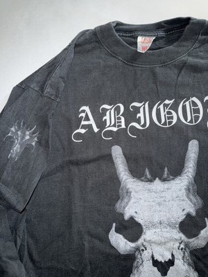 Vintage 1997 ABIGOR Black Metal Band Longsleeve Shirt XL