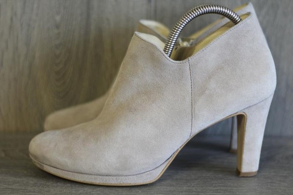 Women Paul Green Ankle Boots Beige Suede 39.5