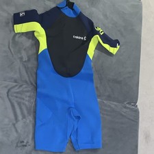C-Skins Children's Shortie Wetsuit Size M Blue/Yellow/Black Kids Wetsuits