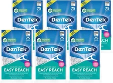DenTek Complete Clean Easy Reach Floss Picks, Advanced Fluoride Coating,... 