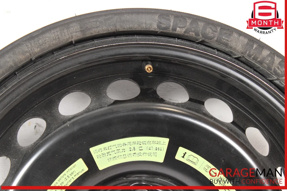 10-15 Mercedes X204 GLK350 Emergency Spare Tire Wheel Donut Rim 17" 17 OEM - Image 2 of 4