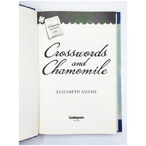 Crosswords and Chamomile by Elizabeth Adams (First Edition, 2016, Hardcover) - Picture 2 of 6