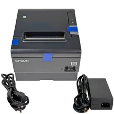 REFURBISHED Epson TM-T88VI POS Compact Thermal Receipt Printer LAN USB Square