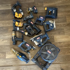 Ryobi One+ 18V Battery Combo Kit Lot, 18 Tools, Blue/Yellow (Used)