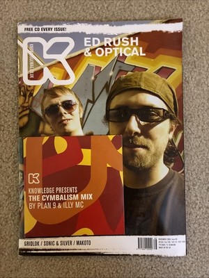 Knowledge Magazine (K Magazine) November 2006 Ed Rush + Optical W/ CD DNB